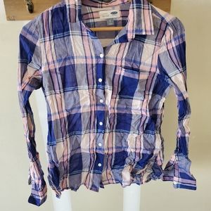 Blue & pink flannel
